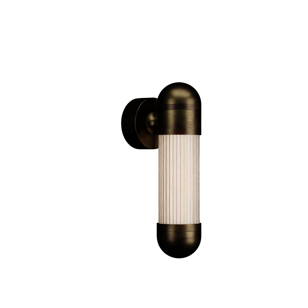 Hudson LED Wall Light in Burnished Brass
