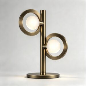 Cassi Table Lamp in Burnished Brass