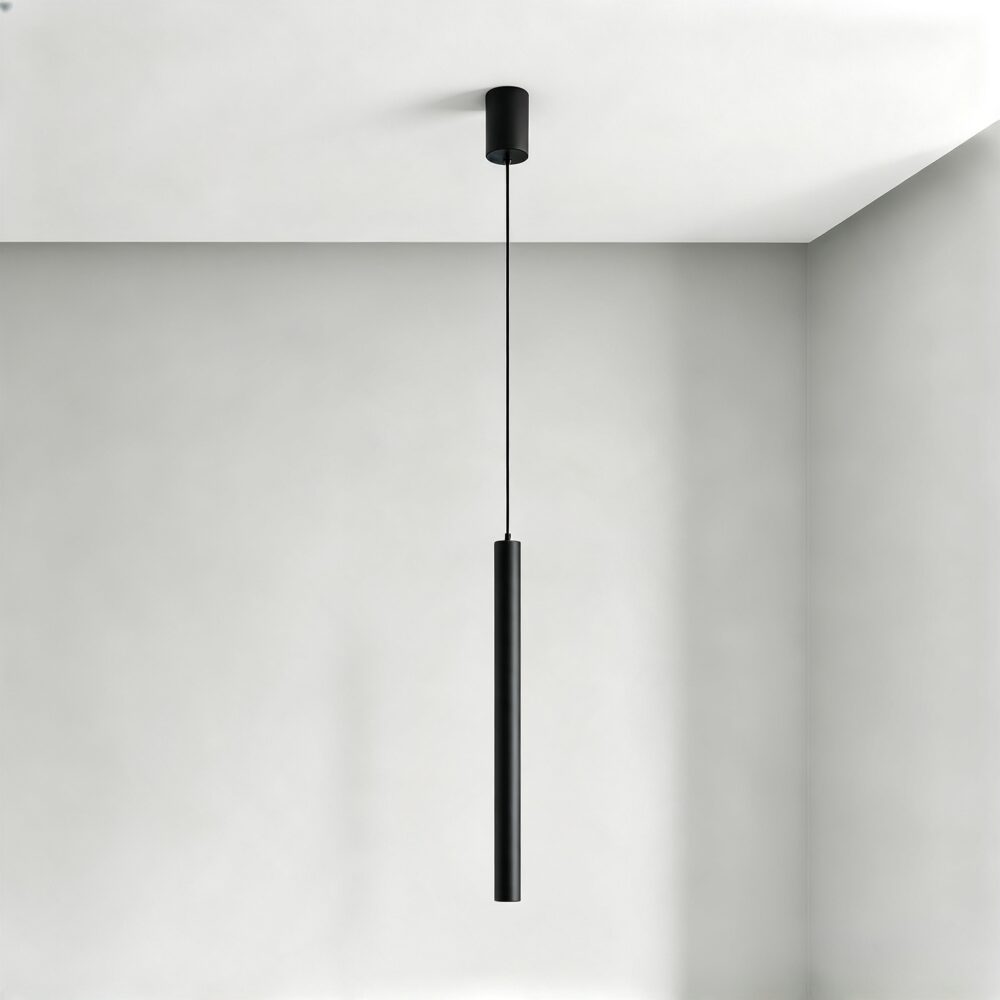 Large Baton LED Pendant in Black