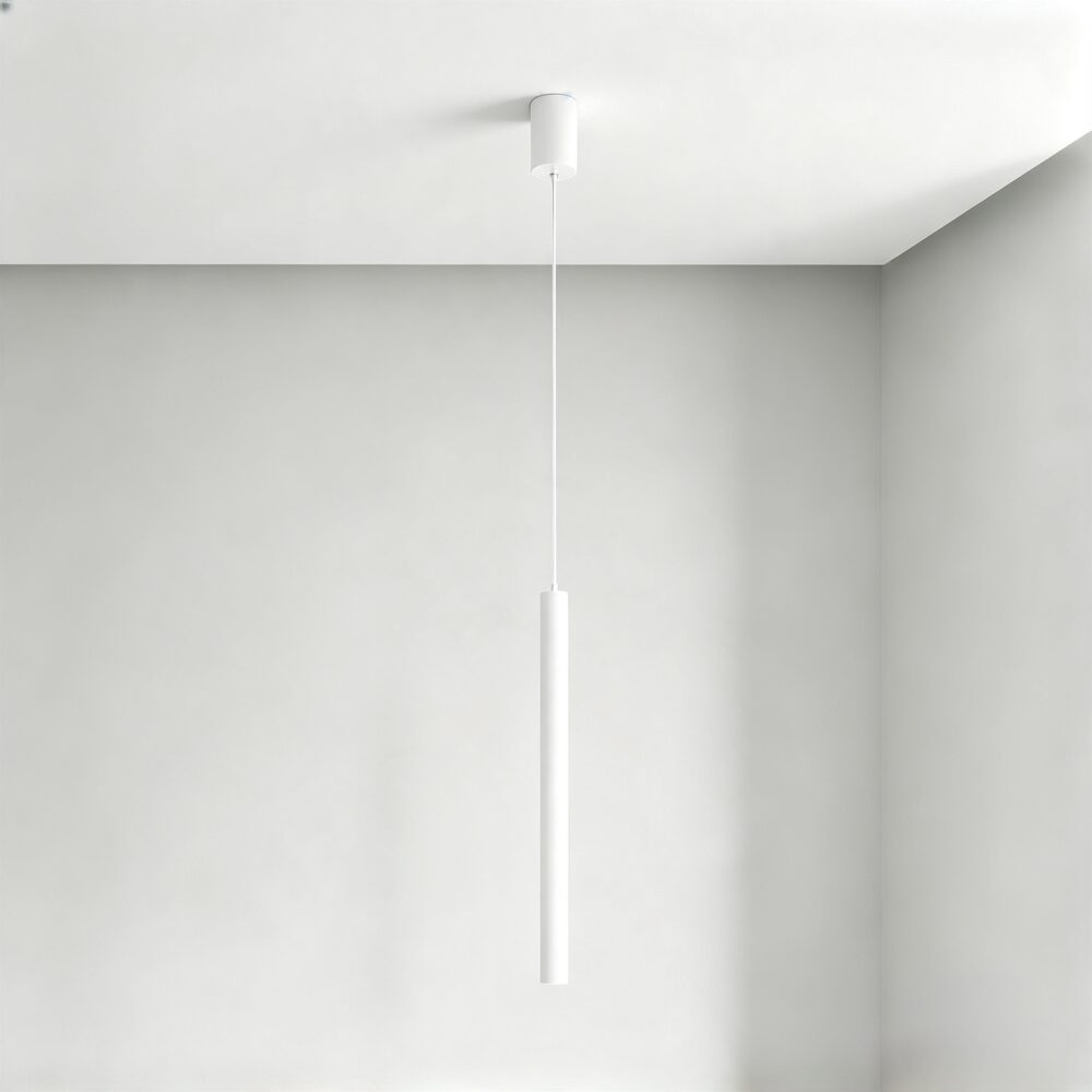 Large Baton LED Pendant in White