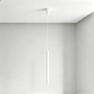 Large Baton LED Pendant in White