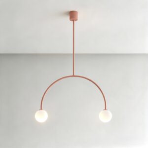 Arc Pendant in Coral