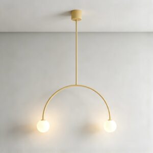 Large Arc Pendant in Sand Yellow