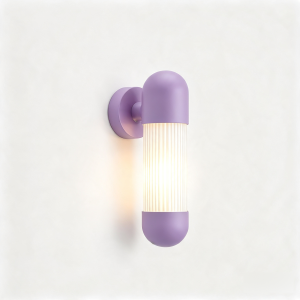 Hudson LED Wall Light in Pastel Violet