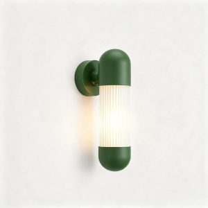 Hudson LED Wall Light in Fern Green