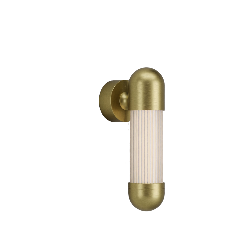 Hudson LED Wall Light in Brushed Brass