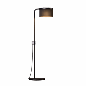 Hoop Floor Lamp in Super Matt Black + Gloss Black