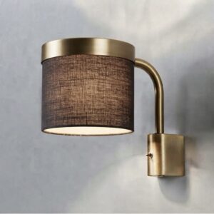 Hoop Wall Light in Satin Brass
