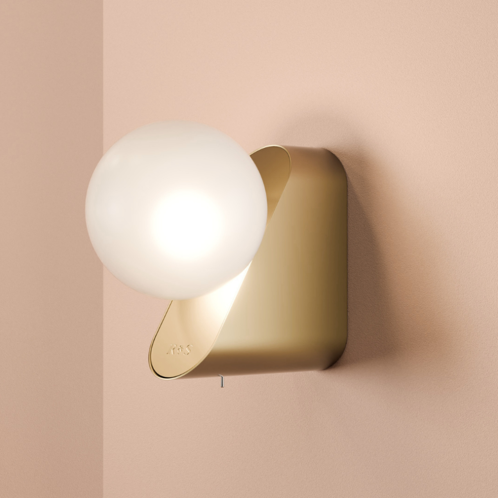 Vienna Wall Light in Satin Brass