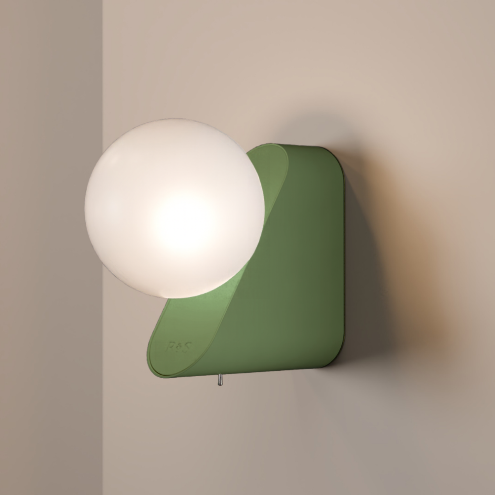 Vienna Wall Light in Fern Green