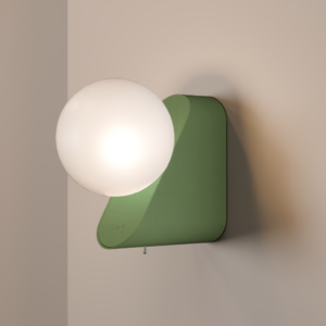 Vienna Wall Light in Fern Green