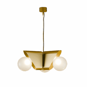 Vienna Pendant in Satin Brass
