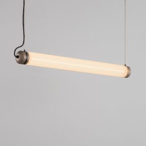Boston LED Linear Pendant in Grey Beige + Super Matt Black