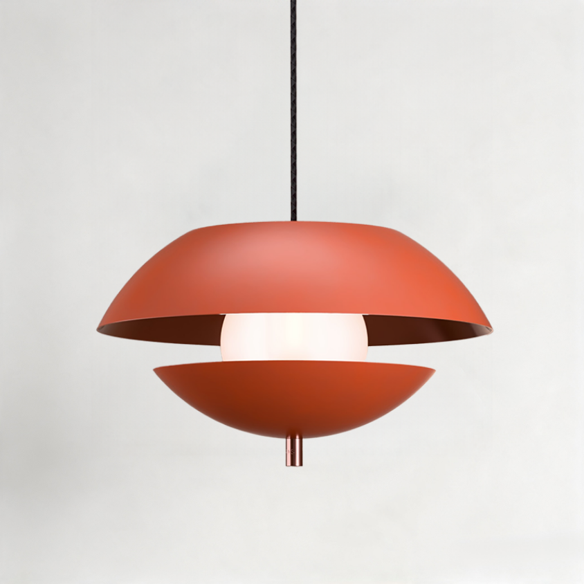 Pearl Pendant in Pearl Orange + Polished Copper