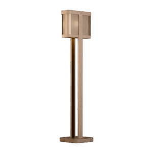 Chicago Floor Lamp in Grey Beige + Champagne