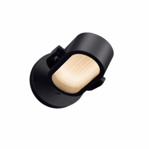Jazz LED Wall Light in Super Matt Black + Gloss Black