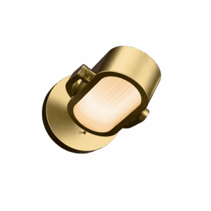 Jazz LED Wall Light in Satin Brass + Polished Brass