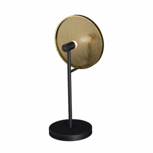 Swizzle LED Table Lamp in Super Matt Black + Satin Brass