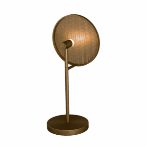 Swizzle LED Table Lamp in Burnished Brass