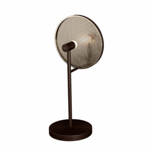 Swizzle LED Table Lamp in Brushed Bronze + Champagne