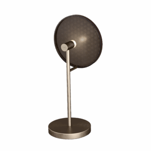 Swizzle LED Table Lamp in Champagne + Gloss Black