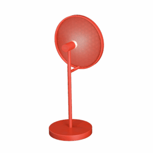 Swizzle LED Table Lamp in Coral Red