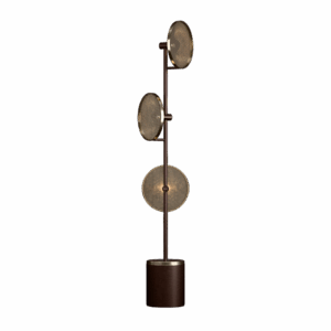 Swizzle LED Floor Lamp in Brushed Bronze + Champagne
