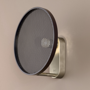 Swizzle LED Wall Light in Champagne + Gloss Black