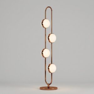 Daisy LED Floor Lamp in Polished Copper