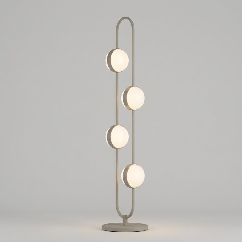Daisy LED Floor Lamp in Grey Beige