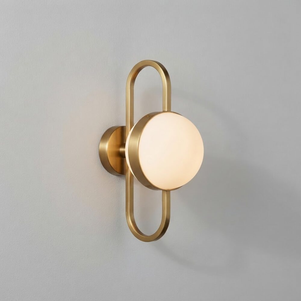 Daisy LED Wall Light in Satin Brass