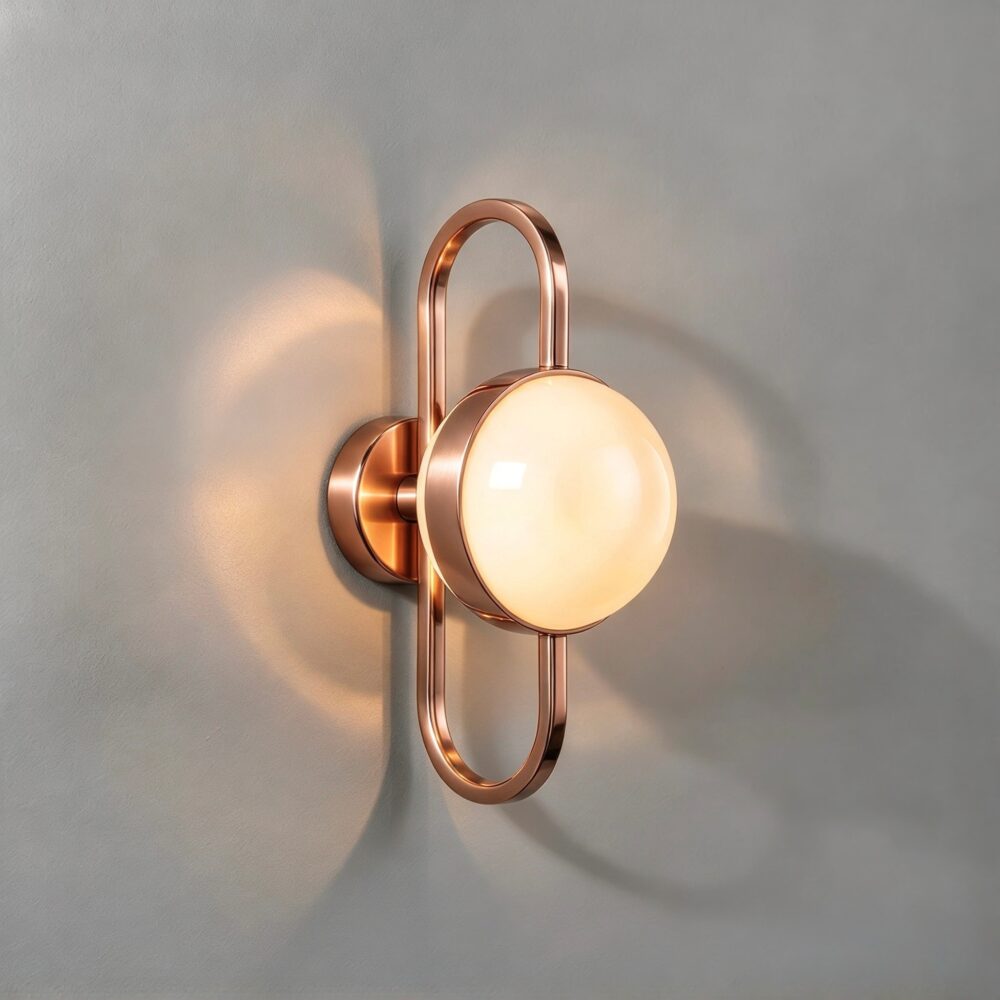 Daisy LED Wall Light in Polished Copper