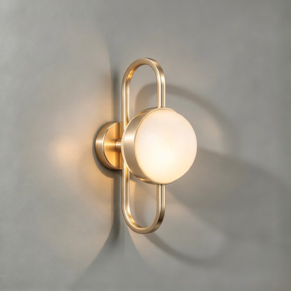 Daisy LED Wall Light in Champagne