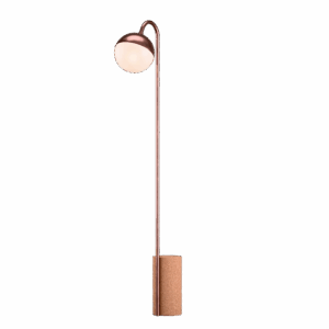 Peak Floor Lamp in Satin Copper + Cork