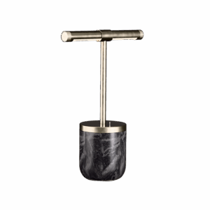 Twist LED Table Lamp in Champagne + Black Marble