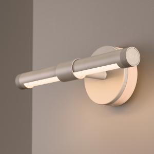 Twist LED Wall Light in Grey Beige + Oak Wood