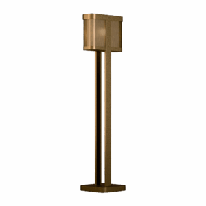 Chicago Floor Lamp in Burnished Brass