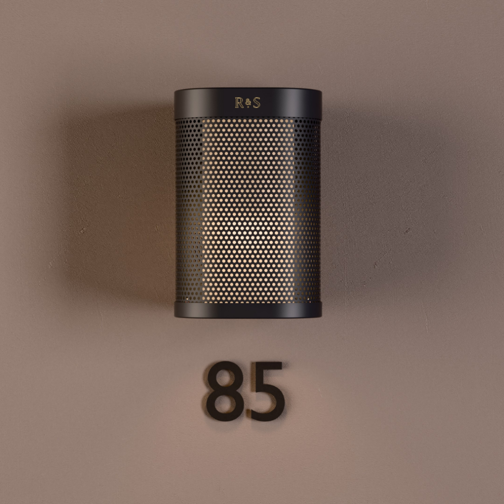 Chicago Corridor Wall Light in Super Matt Black