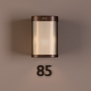 Chicago Corridor Wall Light in Brushed Bronze + Champagne