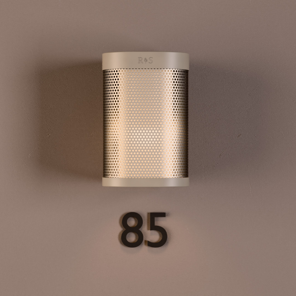 Chicago Corridor Wall Light in Grey Beige + Champagne