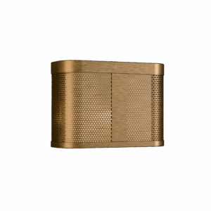Chicago Wall Light in Burnished Brass