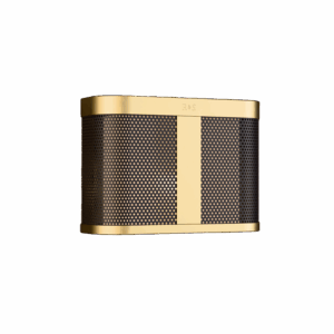 Chicago Wall Light in Satin Brass + Super Matt Black