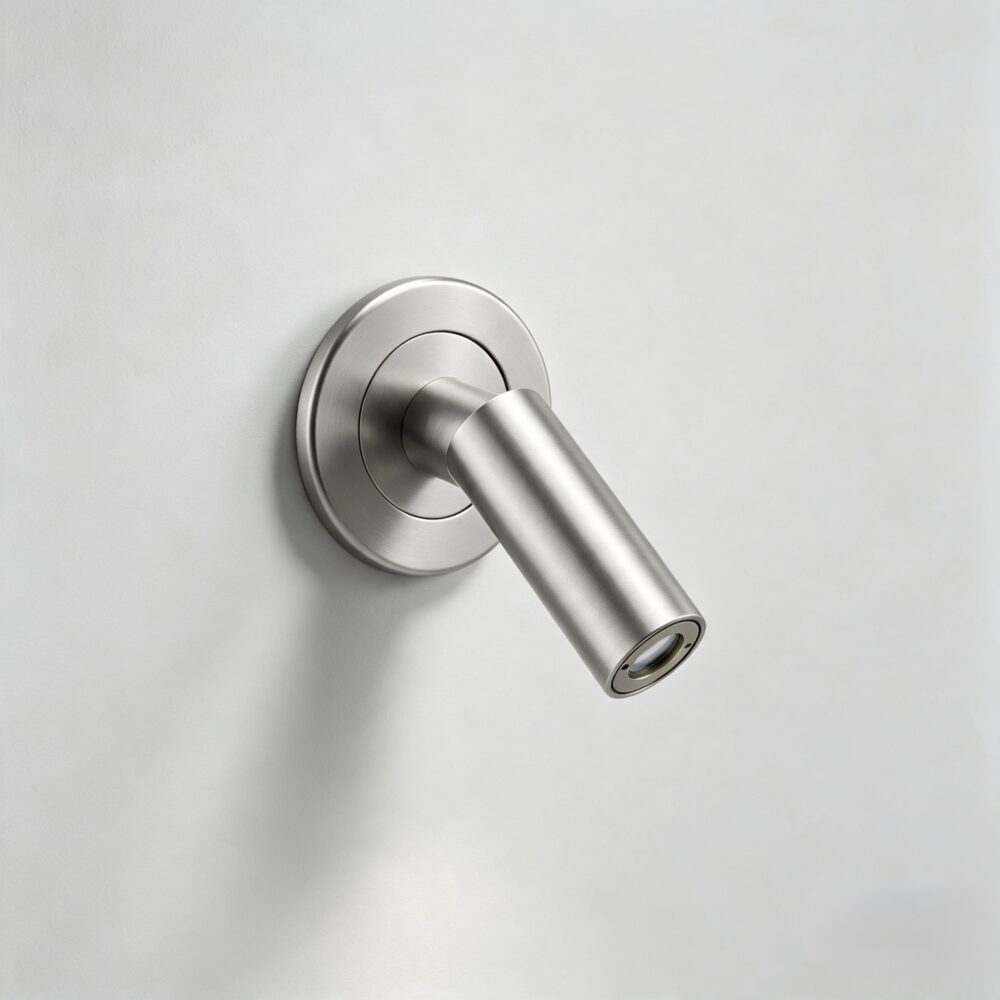 Small Nora LED Reading Light In Satin Nickel