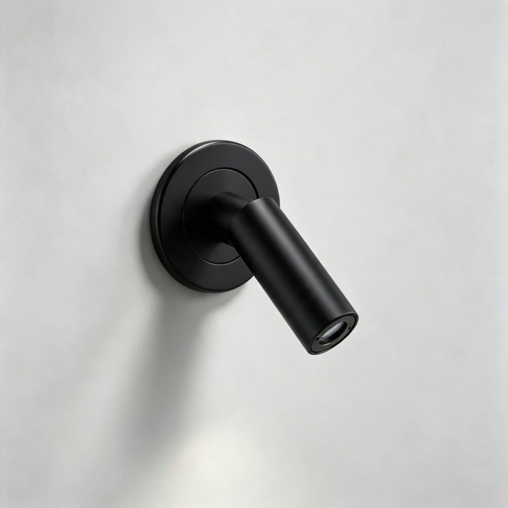 Small Nora LED Reading Light In Matt Black