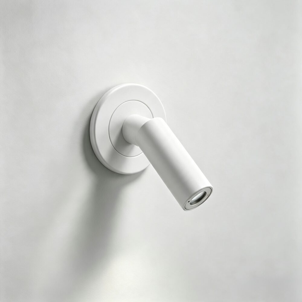 Small Nora LED Reading Light In Matt White