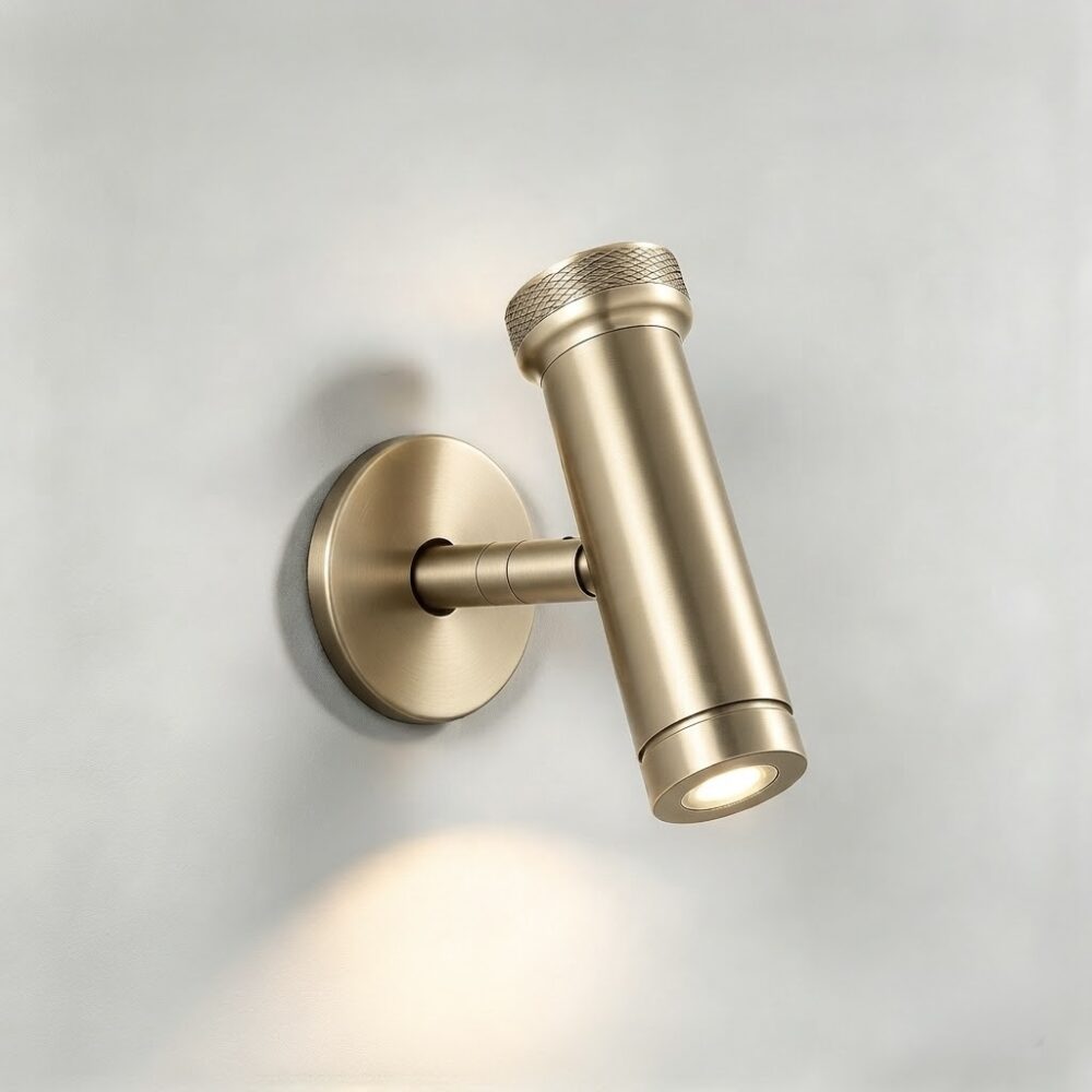 Salt LED Reading Light In Champagne