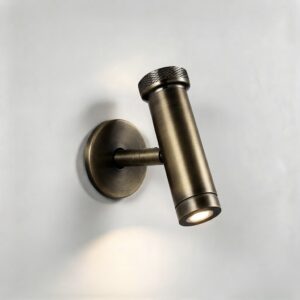 Pepper LED Reading Light In Burnished Brass