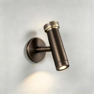 Pepper LED Reading Light In Brushed Bronze + Champagne