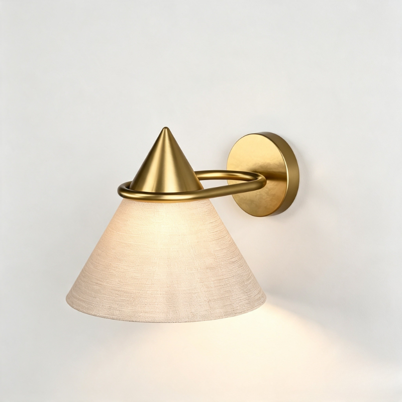 Shuttle Wall Light in Satin Brass