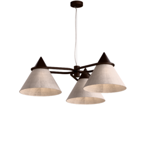 Shuttle 3 Light Pendant in Brushed Bronze